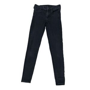 American Eagle Black Next Level Stretch Denim Leggings Size 2 Women’s
